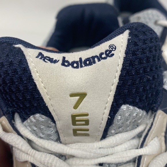 New Balance 766 white blue Abzorb walking shoes comfort wide width 4E - Picture 5 of 9